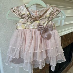 Bonnie Baby pink dress 3-6m